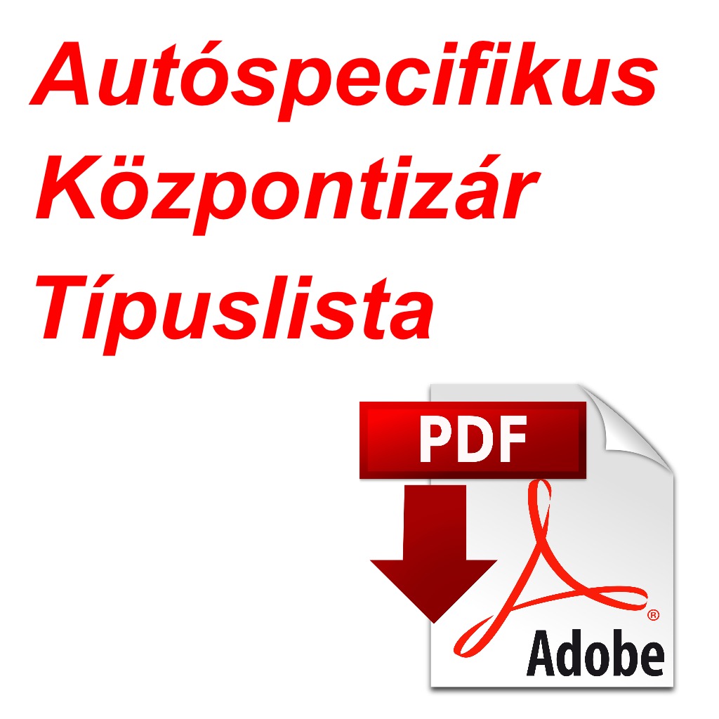 Autspecifikus 2 ajts kzpontizr kszlet!