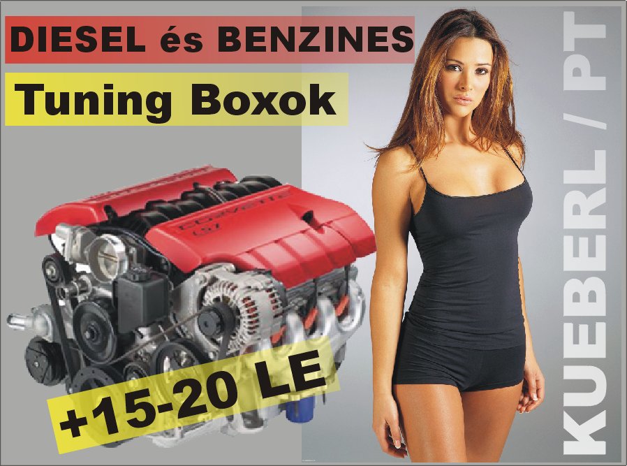 Küberl és PT-Box Diesel tuning PDTDI és Közös nyomócsöves DIESEL motorokhoz. +20% nyomaték és LE