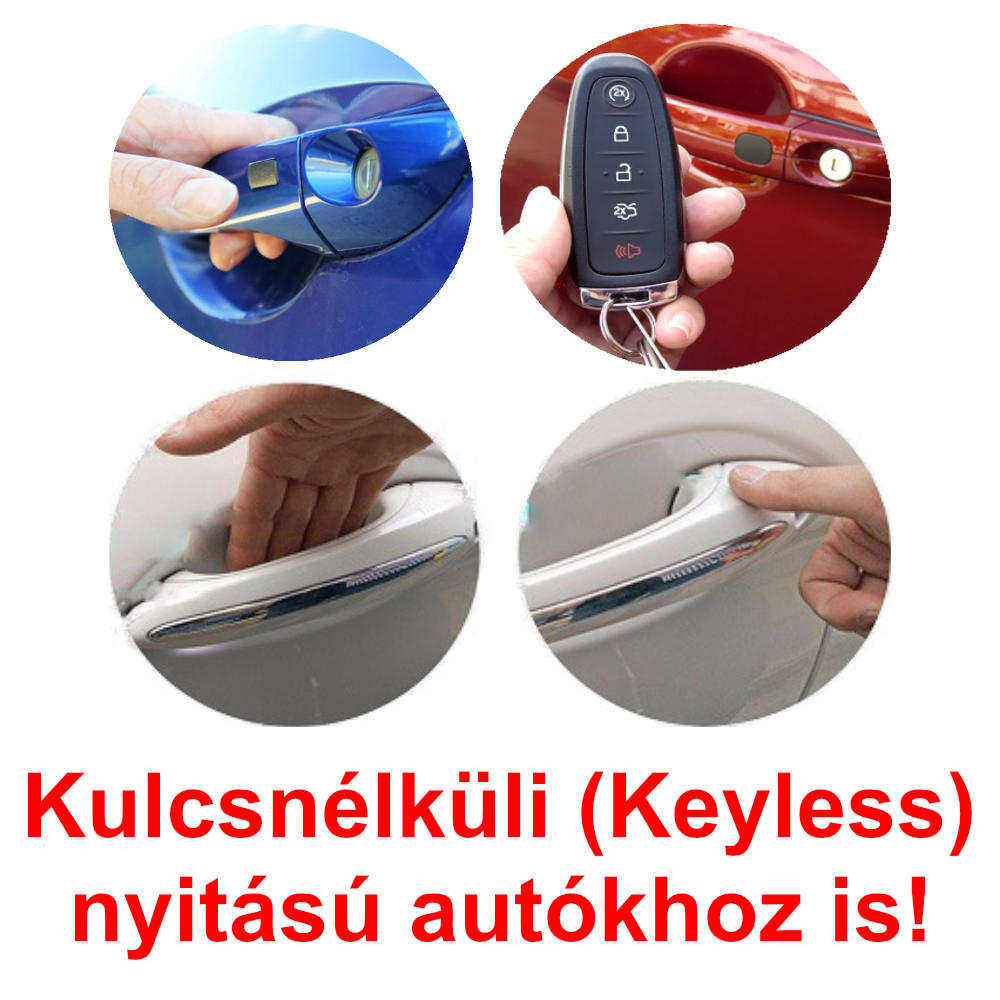 Autóriasztók kulcsnélküli (Keyless) nyitású autókhoz is!