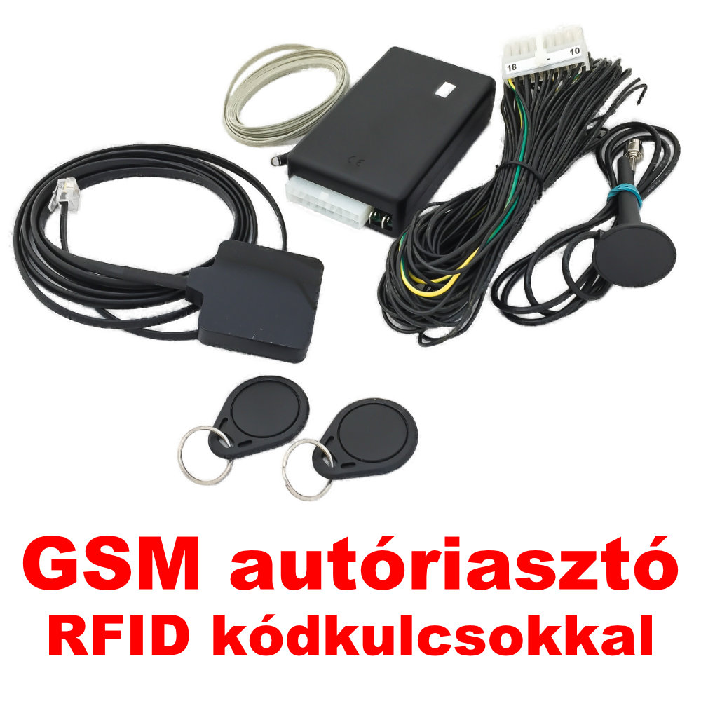 RFIDA-30 GSM AUTRIASZT kdkulcsokkal s RFID olvasval kpe!