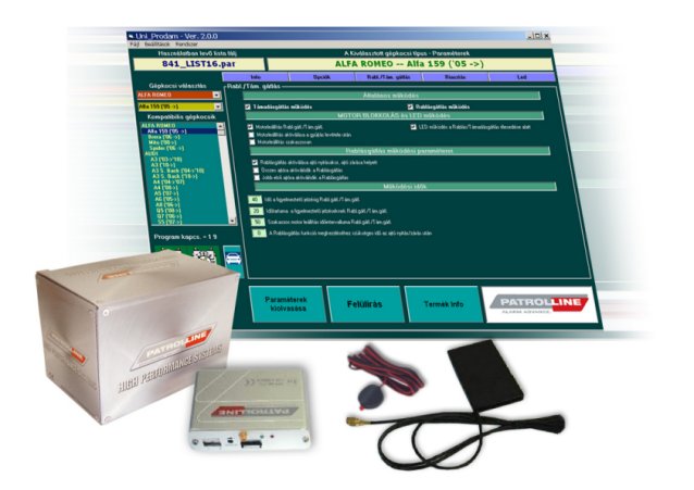 PATROL LINE HPS-841 GSM RABL�SG�TL�S CAN-BUS-os aut�riaszt� k�pe